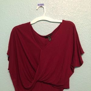 Burgundy Crossover Top